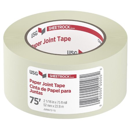 Usg USG Sheetrock 75 ft. L X 2-1/6 in. W Paper White Self Adhesive Joint Tape 380041